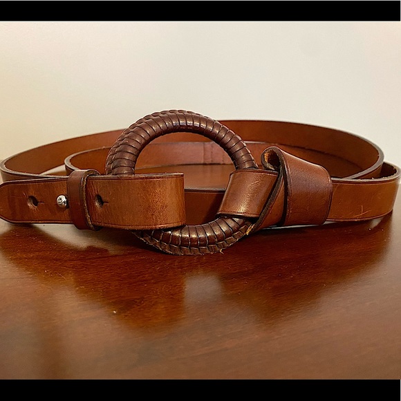 Ralph Lauren Accessories - Ralph Lauren Brown Boho Leather Wrap Belt